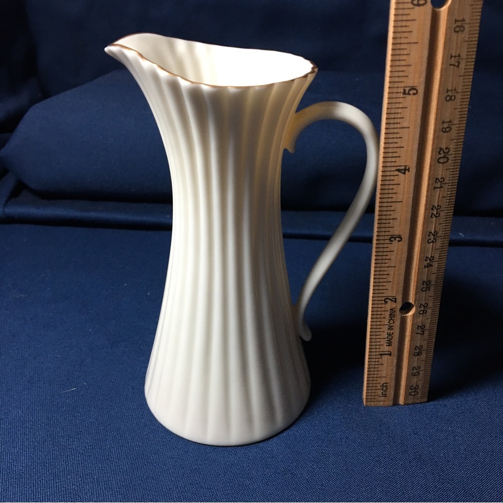 Lenox Pitcher 5 1/4” tall with Gold Trim - Picture 7 of 8